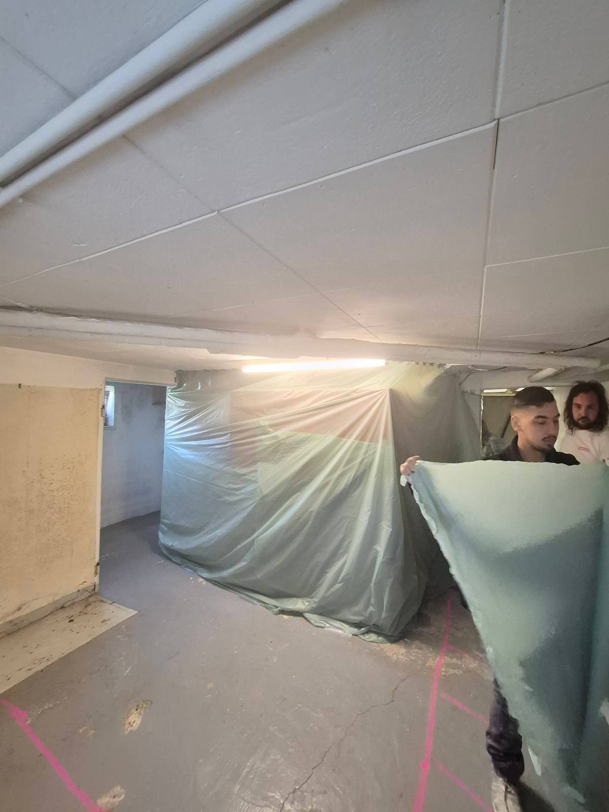 Plancher bois porteur sinistré par un dégât des eaux à Metz