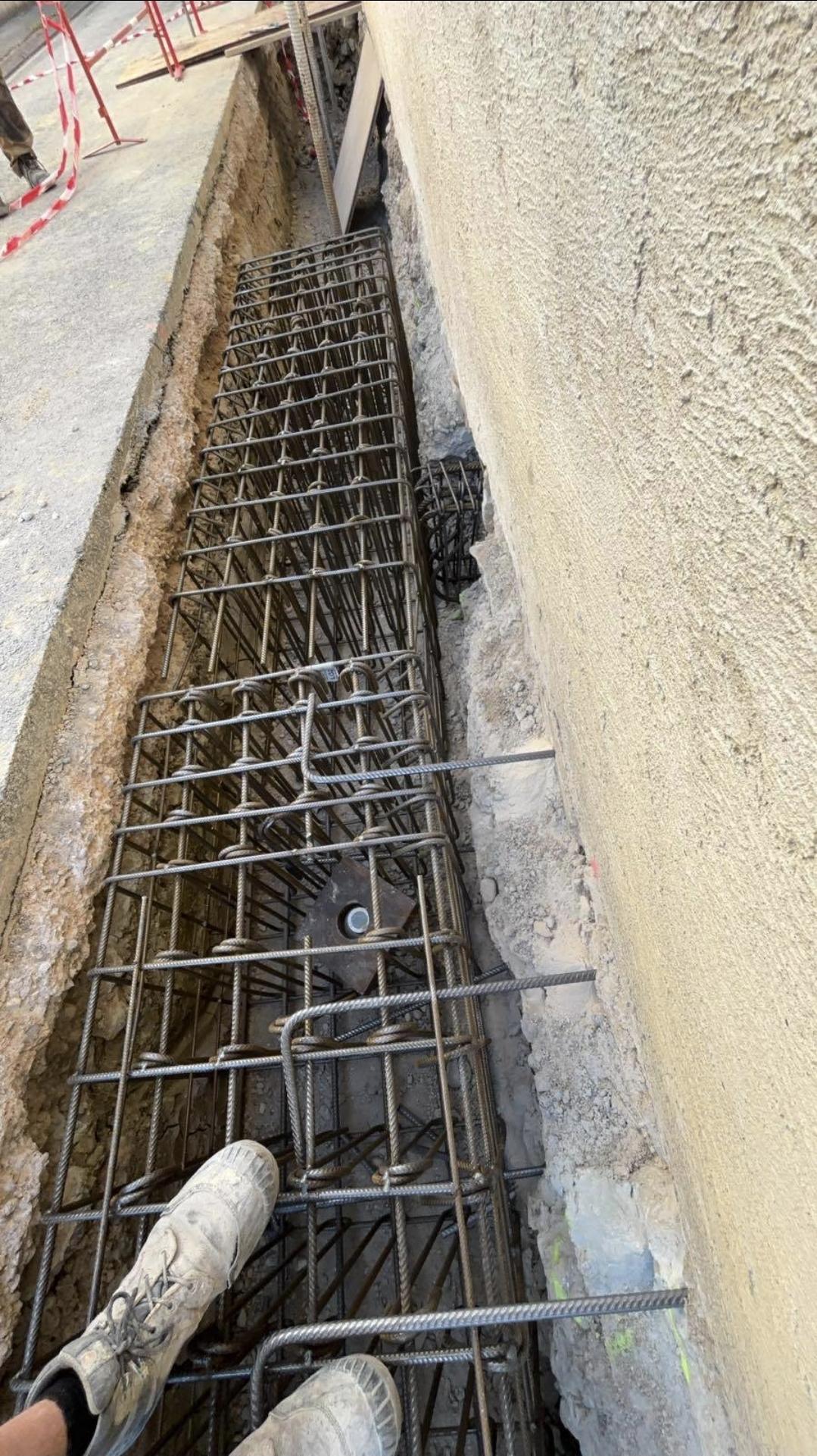Nouveau plancher porteur avec poutres dimensionnées par calcul de structure